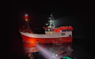 The fishing vessel the 'Lady Helen' was in distress