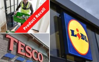 Product recalls have been issued by Lidl, Tesco and Birds Eye
