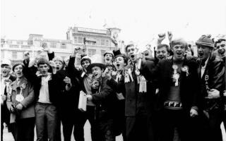 Barrow rugby league fans in London for the 1967 Challenge Cup Final, which Henry played in