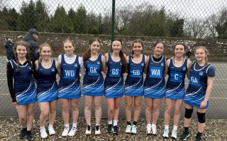 The UVHS U-19 netball team that competed in the regional finals
