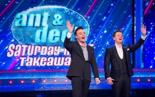 Ant and Dec's Saturday Night Takeaway will air on ITV1 at 7pm on Saturday evenings.