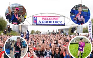 Thousands participated in the Manchester Marathon last weekend (clockwise: Louise Cooke, Briony Jade, Lianne Dempster and Erin Benson)