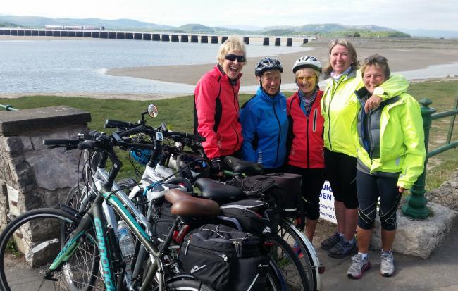 EXERCISE: Cyclists by Arnside Viaduct